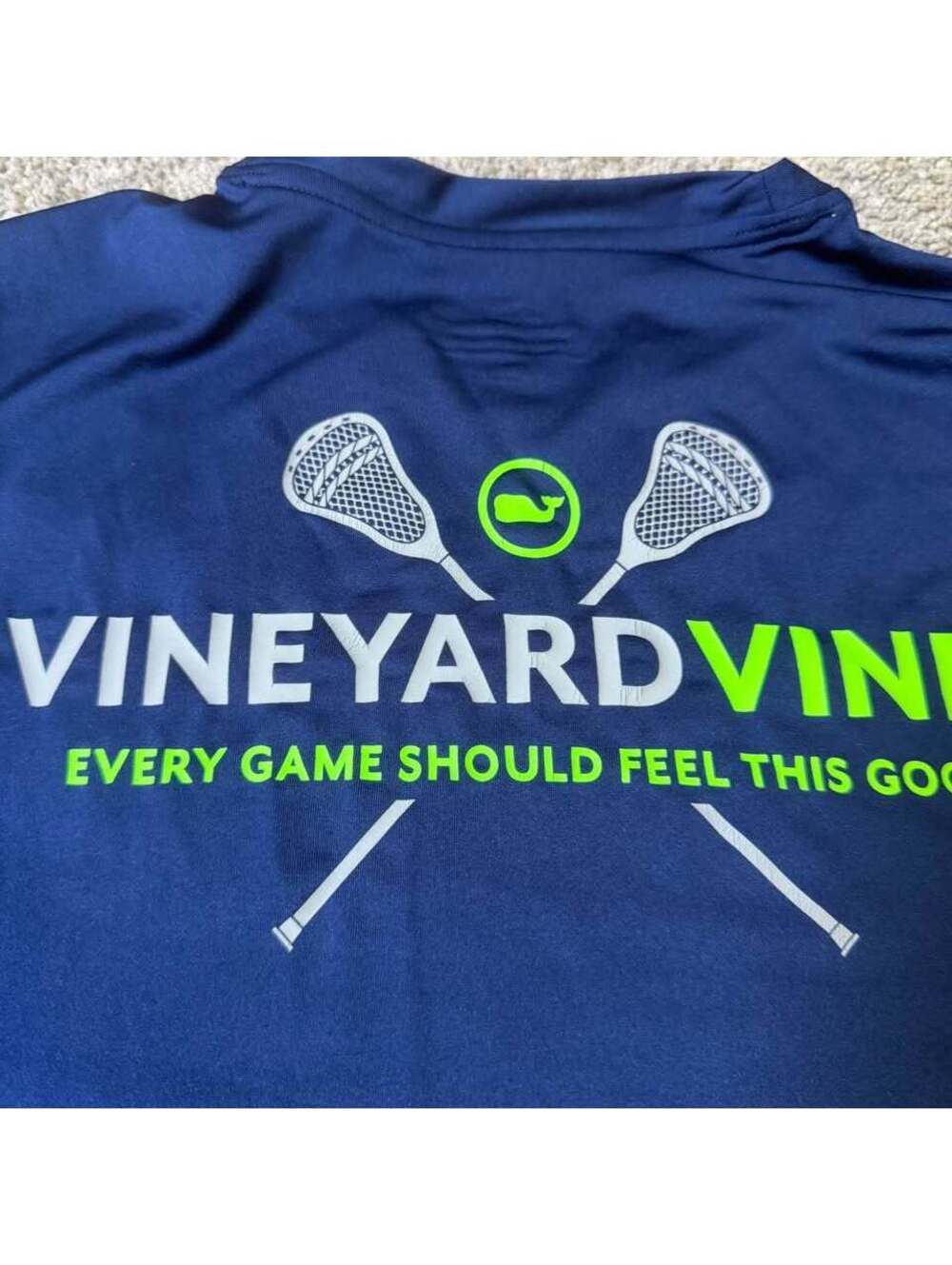 Vineyard Vines Boy’s Performance Lacrosse Shirt Youth Medium 12-14 - Picture 2 of 7